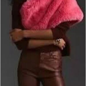 Anthropologie Faux Fur Wrap